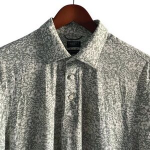 FAHERTY The Movement Polo Shirt Floral Print Men's Medium Modal  Pima Cotton